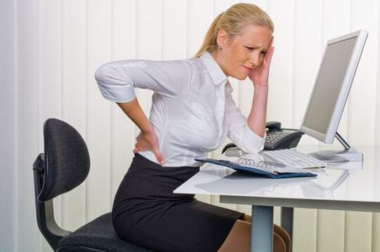 o traballo sedentario como causa da osteocondrose mamaria